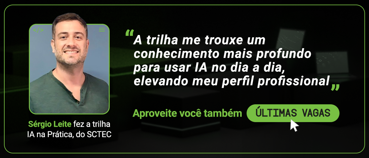 Banner Depoimento IA na Prática